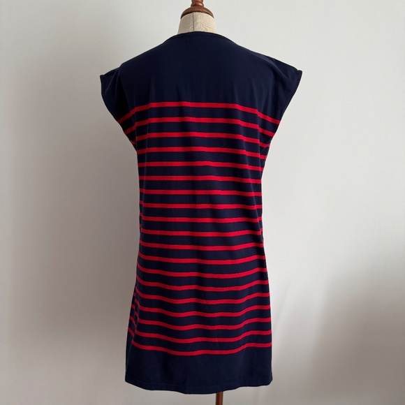 Tommy Hilfiger - Red & Blue Stripe Midi Dress - Picture 4 of 7